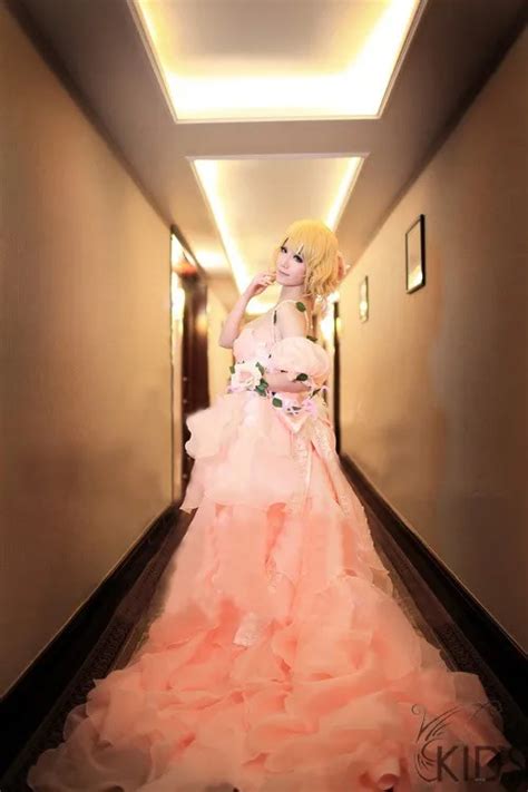 Free Shipping Vocaloid Kagamine Rin Len Cosplay Costume Luxury Party Dress Wedding Dress