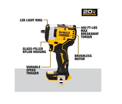 DEWALT DCF913B 20 Volt Max Variable Speed Brushless 3 8 In Square Drive