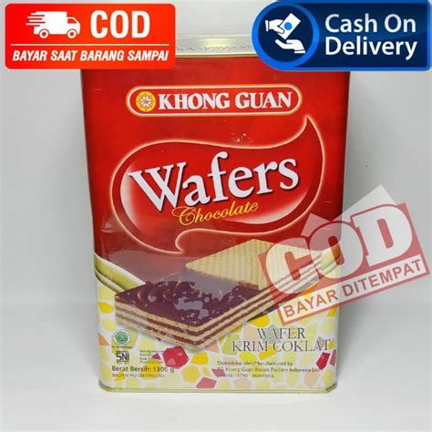 Wafer Coklat Khong Guan Kaleng Gram Wafer Khong Guan Kaleng