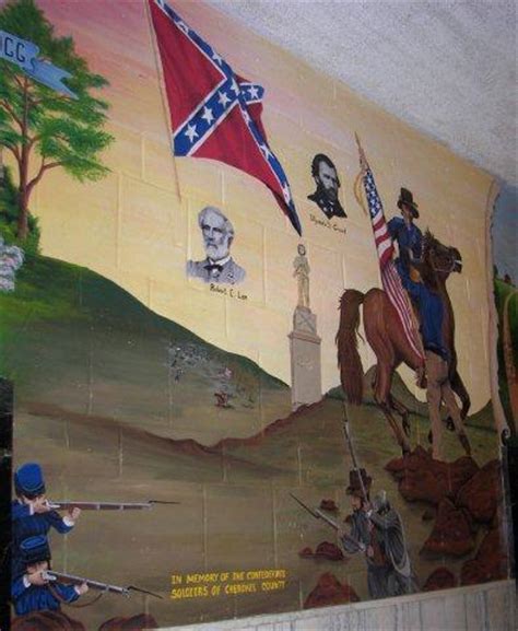 Cherokee County Courthouse Murals, Rusk Texas.