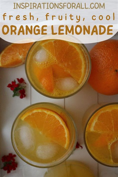 Homemade Orange Lemonade Recipe For Tangy Drink