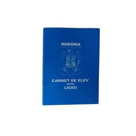 Carnet De Elev Pentru Invatamantul Liceal 30 Bucati Set Tipizate