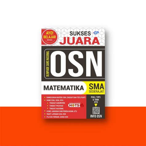 Jual Buku OSN Matematika SMA Sukses Juara Olimpiade Sains Nasional