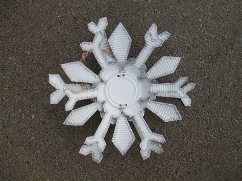 Metal Snowflake Garden Art Yard Art Metal Art Winter Etsy