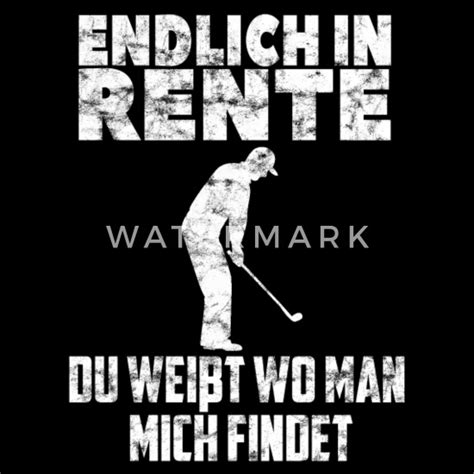 Endlich in Rente Golf Golfer lustige Sprüche alt Männer T Shirt