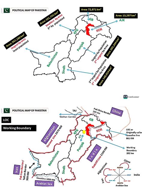 Map of Pakistan With Geography. | PDF