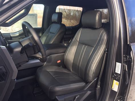 2015 2018 Ford F 150 XLT Super Crew Katzkin Leather Seat Kit Black