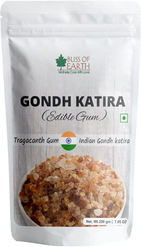 Bliss Of Earth Gond Katira Pure Organic Edible Gum Tragacanth Gum Gond