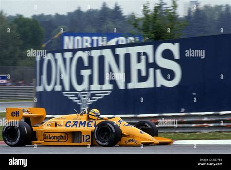 Ayrton Senna Da Silva Bra Lotus T Honda Nd Position Stock Photo