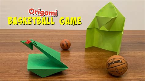 How To Make A Paper Basketball Game Paper Toys Origami Youtube