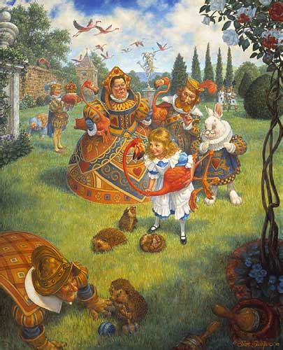 Scott Gustafson The Queens Croquet Ground Limited Edition Print