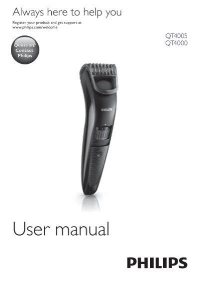 Philips Beardtrimmer Series Tondeuse Barbe Et Barbe De Jours