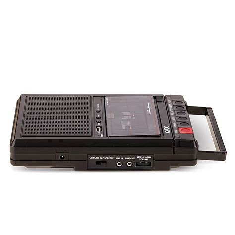 Best Buy Qfx Cassette Recorder With Usb Port Black Retro 39