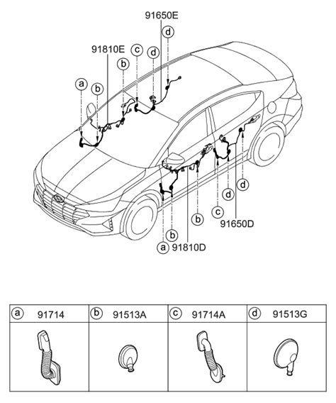 91623 F2610 Genuine Hyundai WIRING ASSY FR DR DRIVER