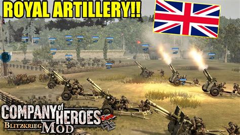 Royal Artillery Company Of Heroes Blitzkrieg Mod Youtube