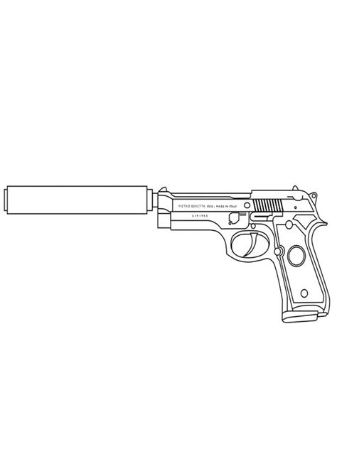 Coli De Colorat Pistol Beretta Fs Plansededesenat Ro