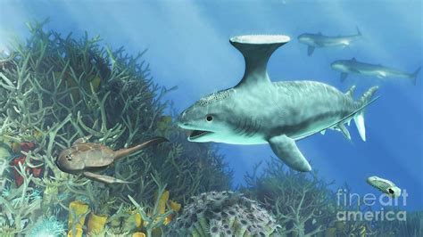 fossile  stethacanthus