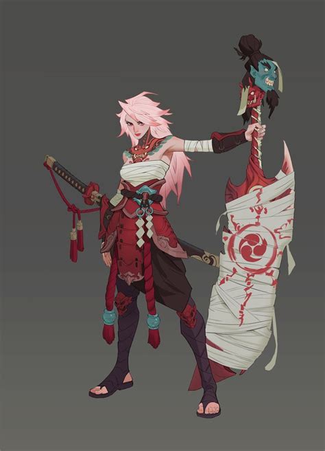 ArtStation 混沌武士 Personagens dnd Desenho personagem feminina