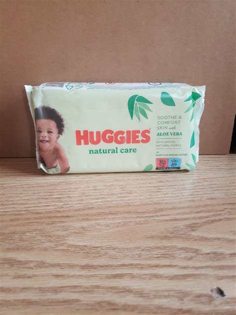 Huggies Baby Wet Wipes Natural Care Aloe Vera 56 Wipes Per Pack Ebay