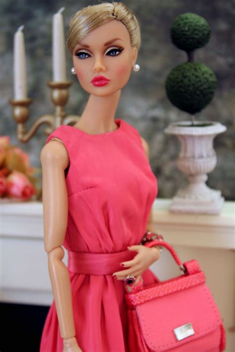 Hot Dots Beautiful In Monogram Pink Barbie Fashion Glamour Dolls Fashion