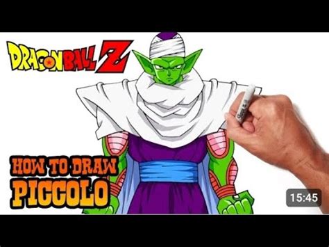 How To Draw Piccolo Dragon Ball Z Step By Step Youtube