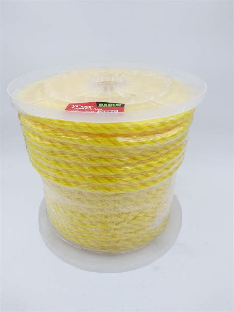 Yellow Twisted Poly Rope Baron Hardware