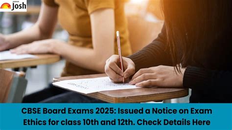 CBSE Board Exams 2025: Issued a Notice on Exam Ethics for class 10th ... 