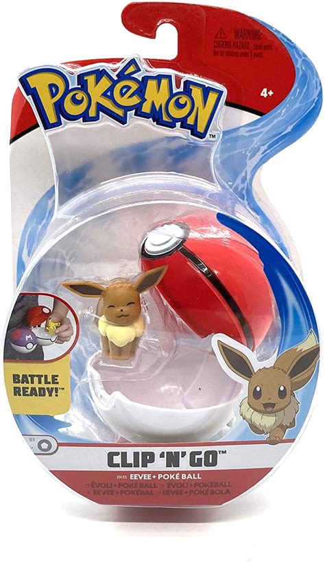 Pokemon Clip N Go EEVEE Poke Ball Figure Walmart