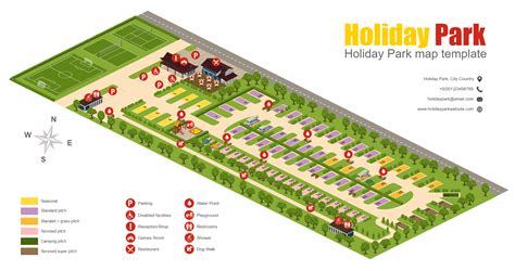 Holiday Park Map. Design Holiday Park Maps with Icograms Designer: A ...