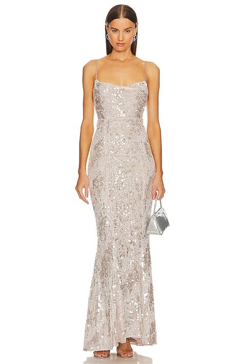 Michael Costello X REVOLVE Marlene Gown In Frost REVOLVE