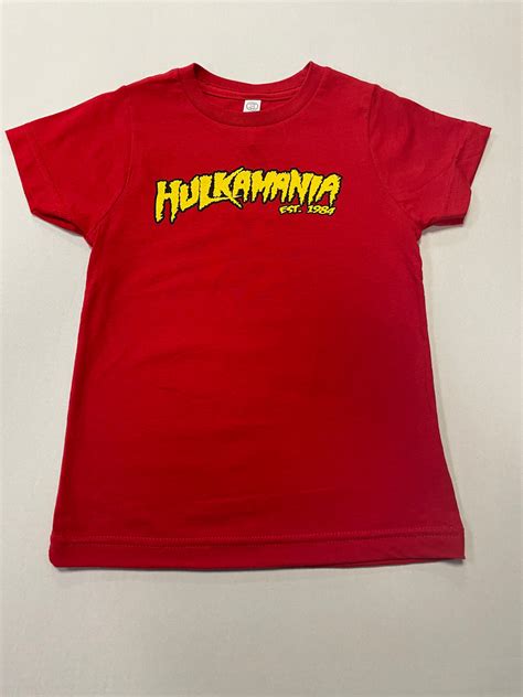 Youth Red Hulkamania Tee Hogans Beach Shop