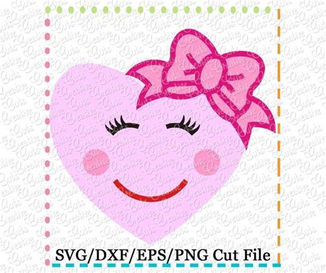 Happy Heart Cutting File Svg Dxf Eps Creative Appliques