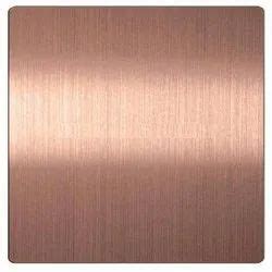 Plate Golden Stainless Steel Rose Gold Matt Sheet Thickness 1 2 Mm