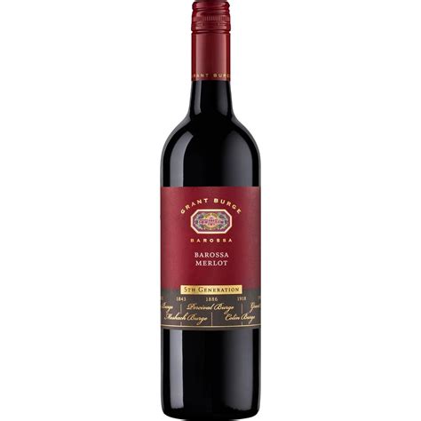 Grant Burge 5th Generation Merlot 750ml Woolworths