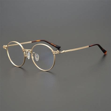 Gatenac Unisex Full Rim Round Titanium Frame Eyeglasses Gxyj760 Mens Glasses Fashion