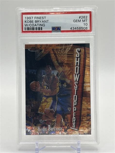 Kobe Bryant 1997 Topps Finest 262 Bronze Base With Coating Price