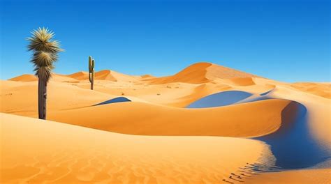 Premium AI Image | Vector Landscape with Sand Dunes