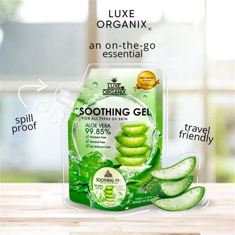 Aloe Vera Soothing Gel Sachet Luxe Organix Australia