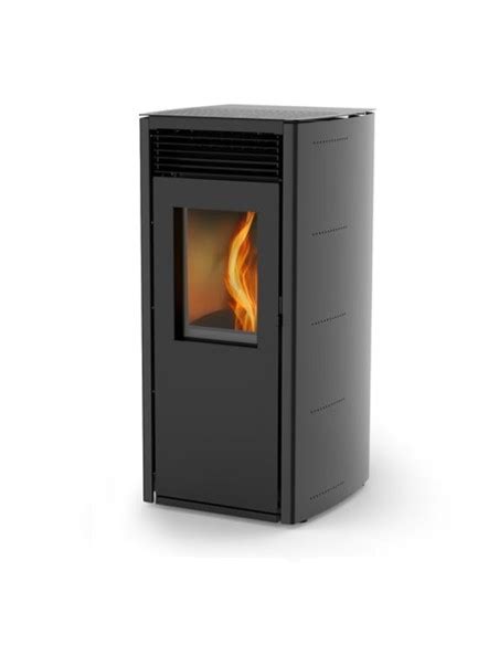 Estufa De Pellet Lasian ARA 8 KW Negra ClimaMania