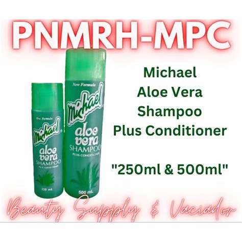 Michael Aloe Vera Shampoo Plus Conditioner 500ml 250ml Shopee