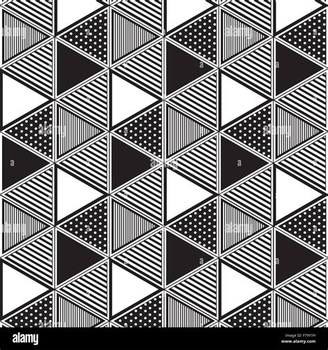 Triangle Pattern Seamless Mixed Background Stock Vector Image Art Alamy