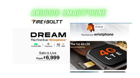 Fire Boltt Dream WristPhone 4G SIM LTE WiFi Android OS Unboxing And