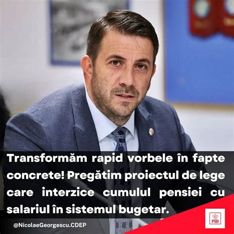 Deputatul Nicolae Georgescu Vicepre Edinte Psd Arge Transform M