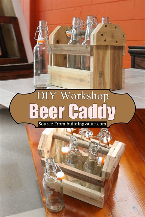 Diy Wooden Beer Caddy Plans Diyscraftsy