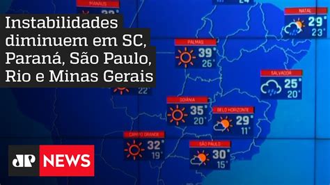 Sol e calor em grande parte do Brasil Veja a previsão para esta quinta