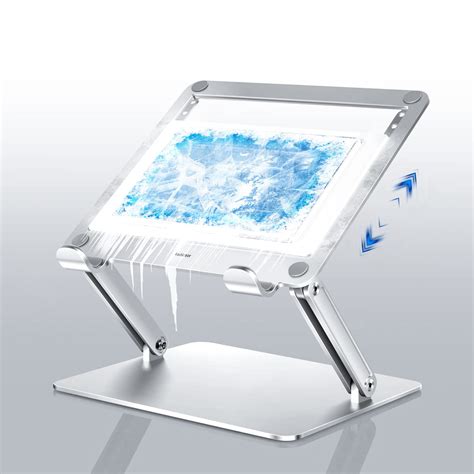 Navazip Laptop Stand With Thermoelectric Cooler Ergonomic Foldable