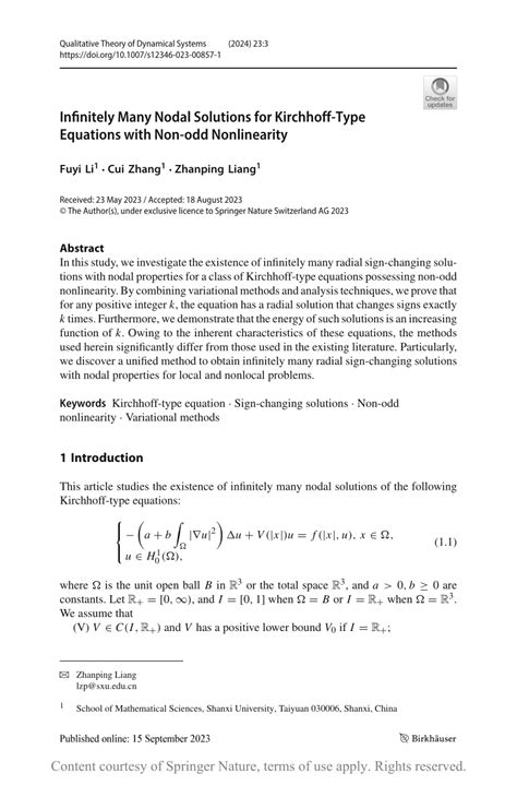 Infinitely Many Nodal Solutions For Kirchhoff Type Equations With Non