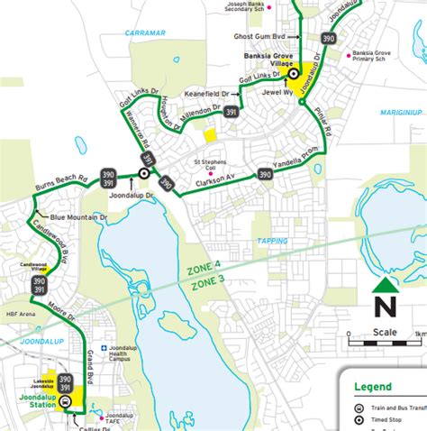 Transperth Bus Route 588 From Mandurah Stn Clockwise Circular Route