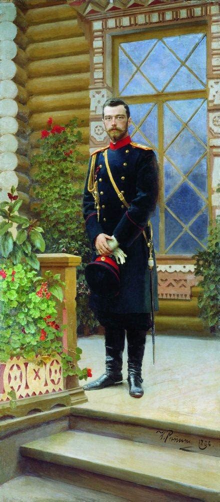 Portrait Of Emperor Nicholas II On The Porch 1896 By Ilya Repin