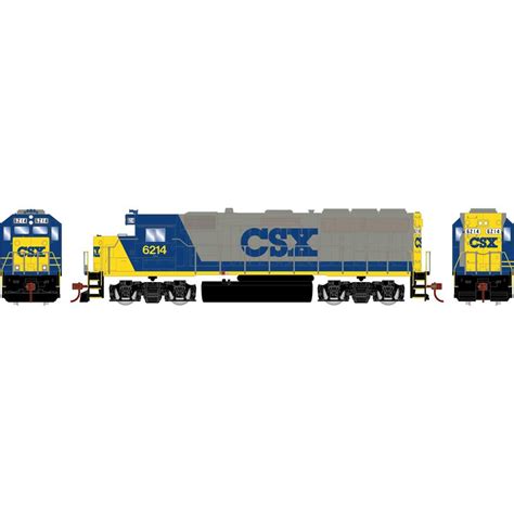 HO GP40-2 Locomotive, CSX #6214 Model Train | Athearn